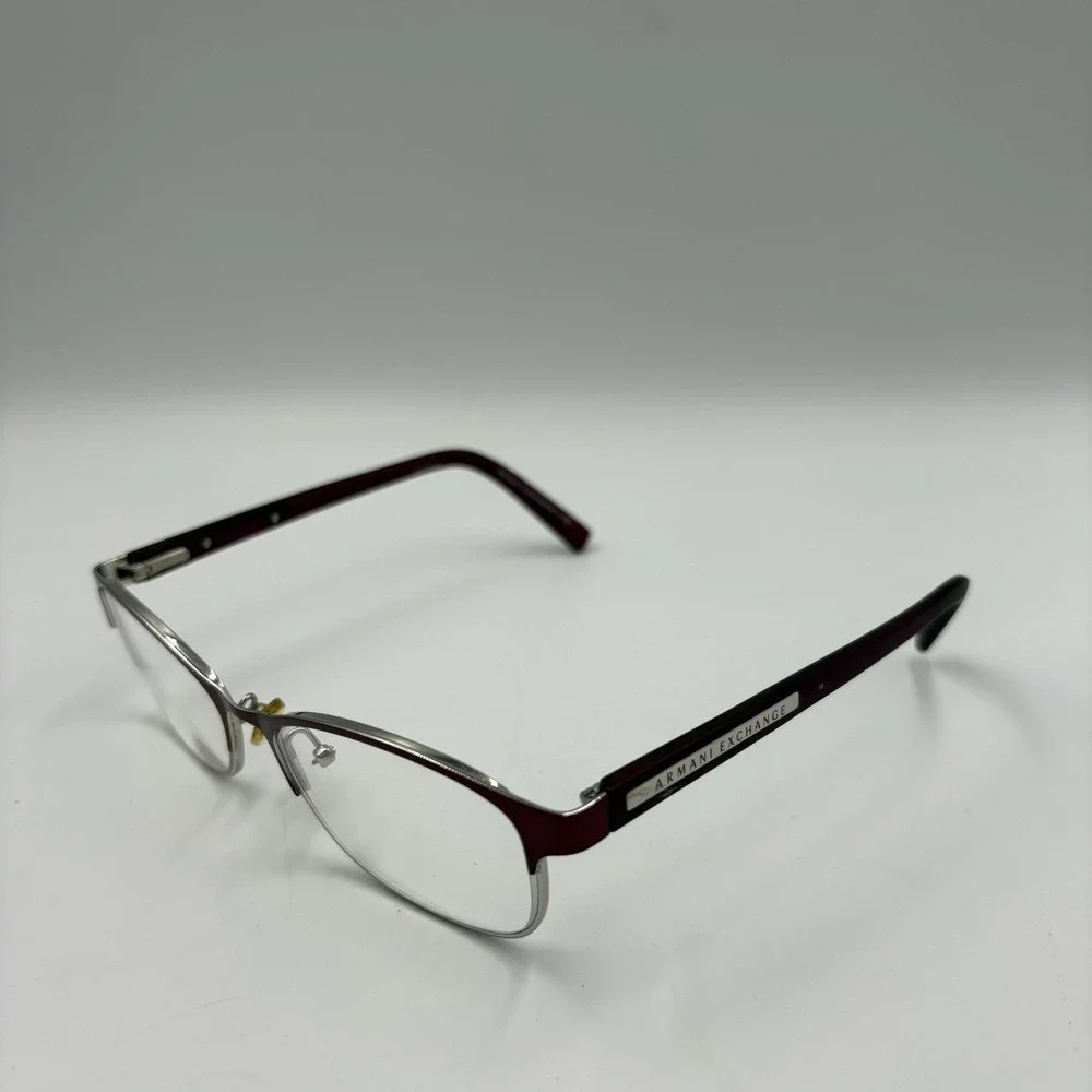Armani Exchange Glasses Womens Red Square Frames‎ AX 1010 6050 53-16-140 *flaw*
